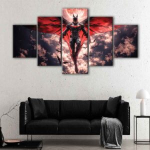 5 panels batman dc canvas art