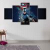 5 panels captain america canvas art