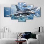 5 panels f 16 falcon canvas art