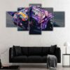 5 panels motogp champion canvas art