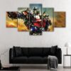 5 panels optimus prime egypt canvas art