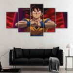 5 panels sangoku canvas art