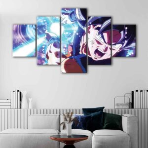 5 panels son goku strike canvas art