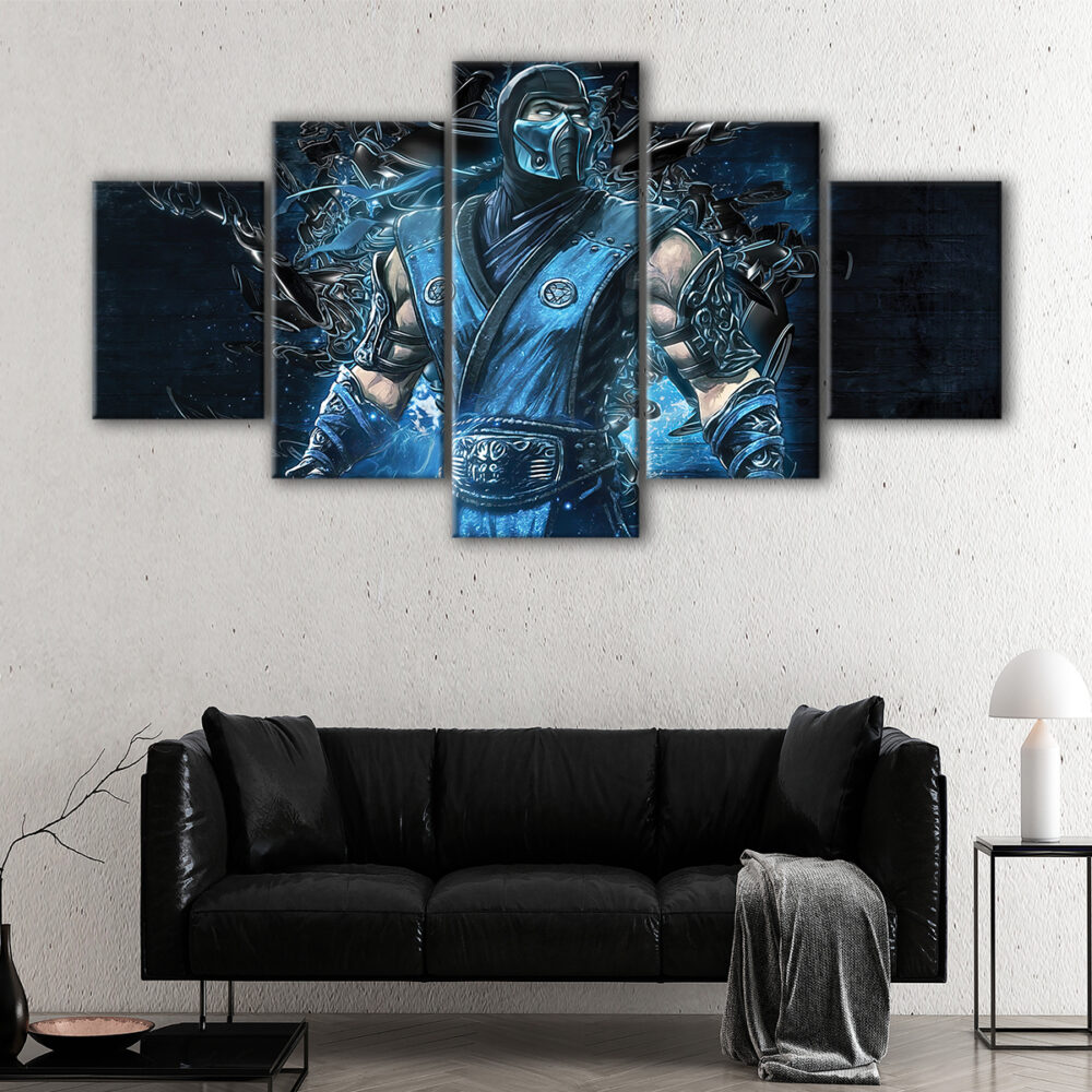 5 panels sub zero painting canvas art
