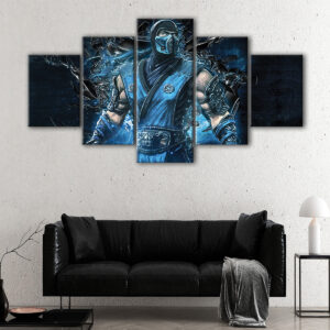5 panels sub zero painting canvas art