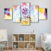 5 panels super saiyan ultime canvas art