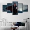 5 panels superman canvas art