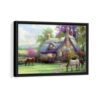 a perfect summer day framed canvas black frame