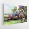 a perfect summer day stretched canvas
