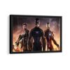 avengers framed canvas black frame