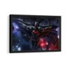 flying batman framed canvas black frame