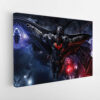 flying batman stretched canvas