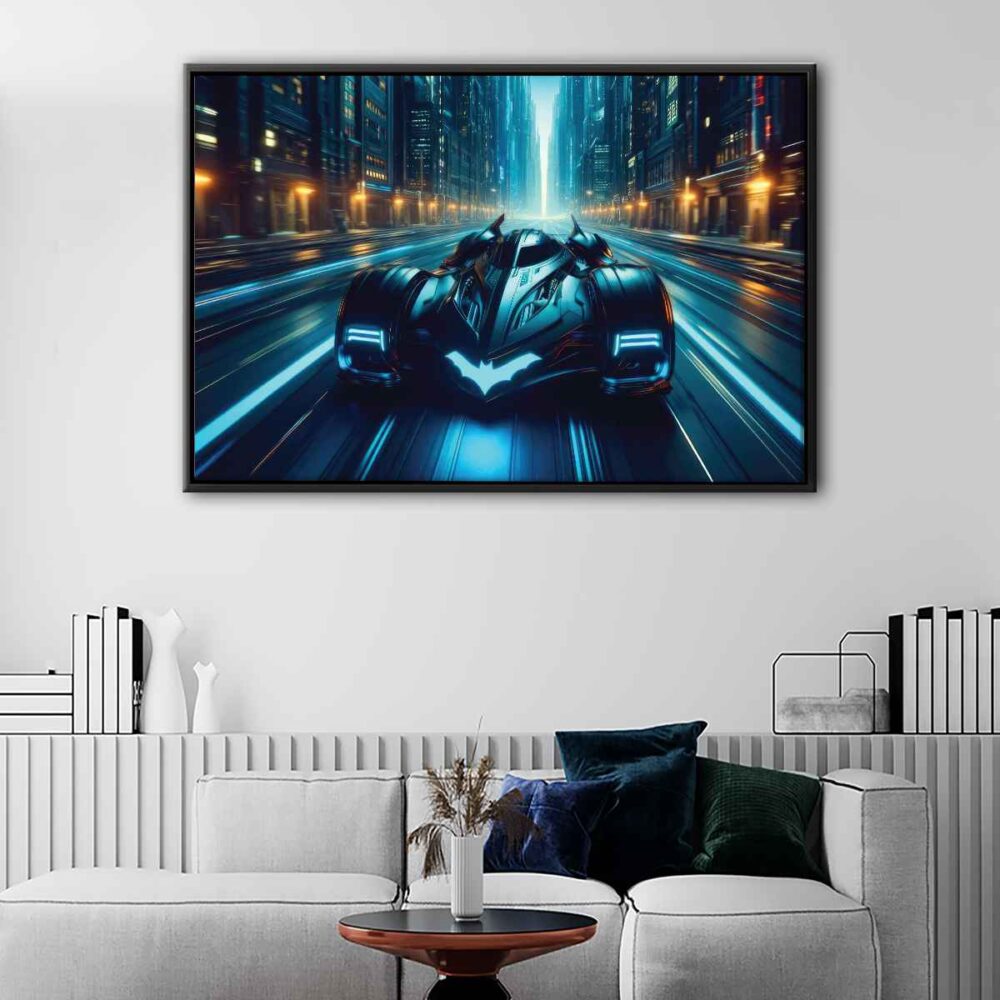 batmobile floating frame canvas