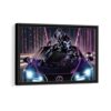 black panther framed canvas black frame