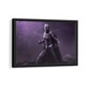 black panther fury framed canvas black frame