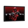deadpool framed canvas black frame