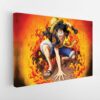 monkey d luffy fury stretched canvas