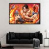 monkey d luffy powers floating frame canvas