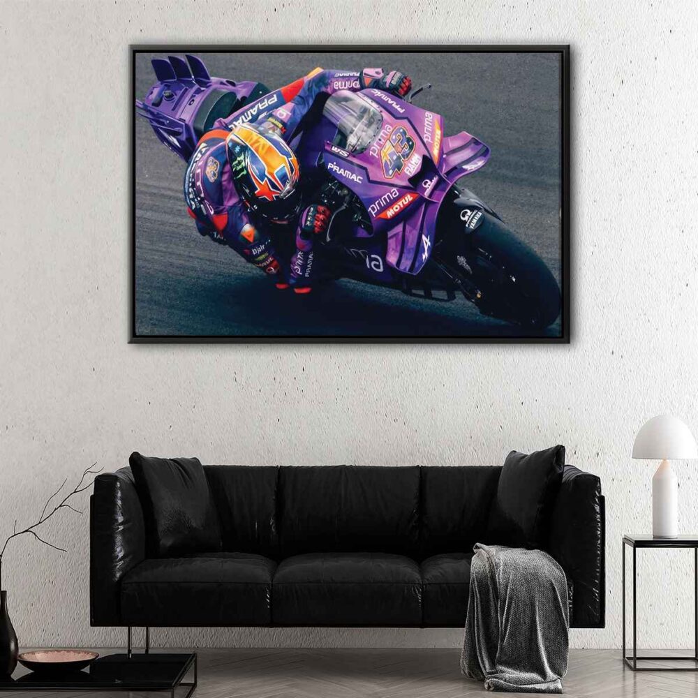 motogp champion floating frame canvas