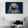 motogp helmet floating frame canvas