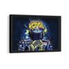 motogp helmet framed canvas black frame