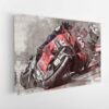 motogp racer stretched canvas