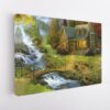 mountain paradise stretched canvas