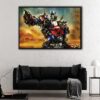 optimus prime egypt floating frame canvas