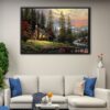 peaceful retreat floating frame canvas-min
