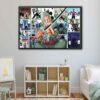 roronoa zoro story floating frame canvas