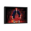 sakuragi hanamichi framed canvas black frame