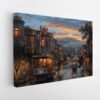 san francisco downtown stretched canvas