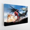 spiderman homecoming stretched canvas