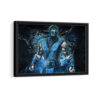 sub zero painting framed canvas black frame