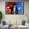 sung jinwoo floating frame canvas