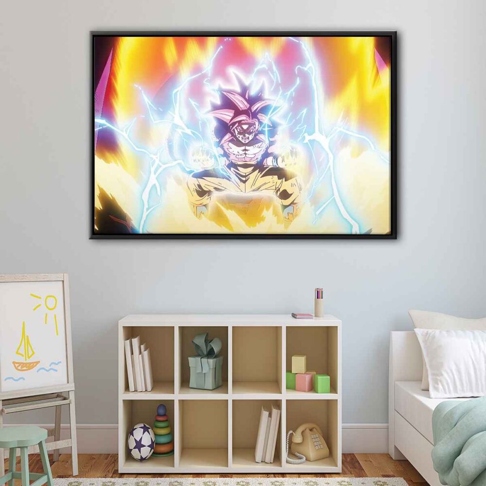 super saiyan ultime floating frame canvas