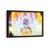 super saiyan ultime framed canvas black frame