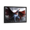 superman fury framed canvas black frame