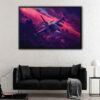 tactical fighter floating frame canvas