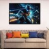 the batman floating frame canvas