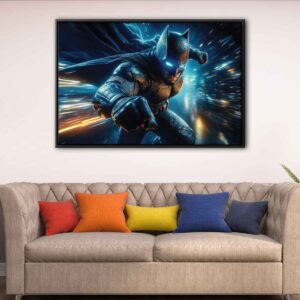 the batman floating frame canvas