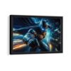 the batman framed canvas black frame