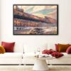 this is talladega floating frame canvas