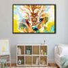 ultra super saiyan floating frame canvas