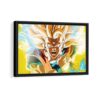 ultra super saiyan framed canvas black frame