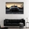 1 panel black mercedes amg canvas art