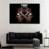 1 panel black panther steampunk canvas art