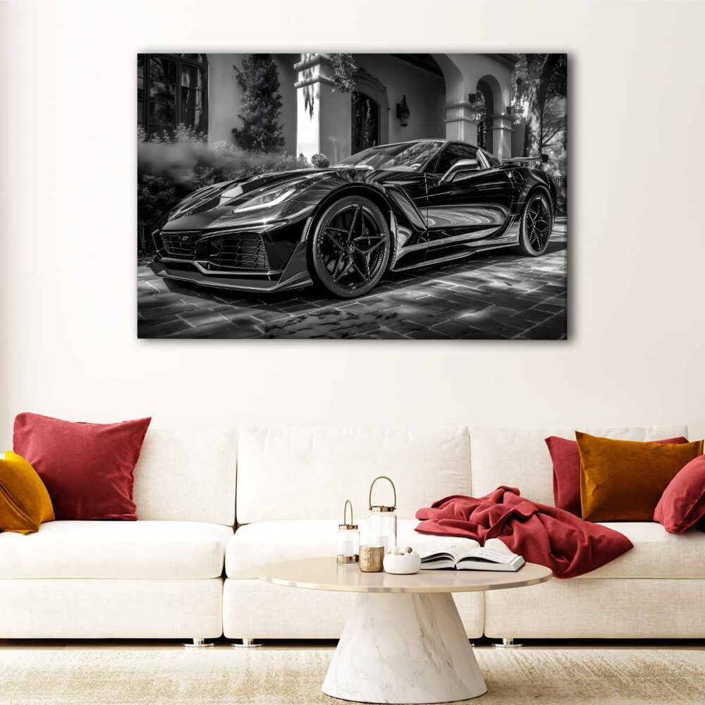1 panel chevrolet corvette canvas art