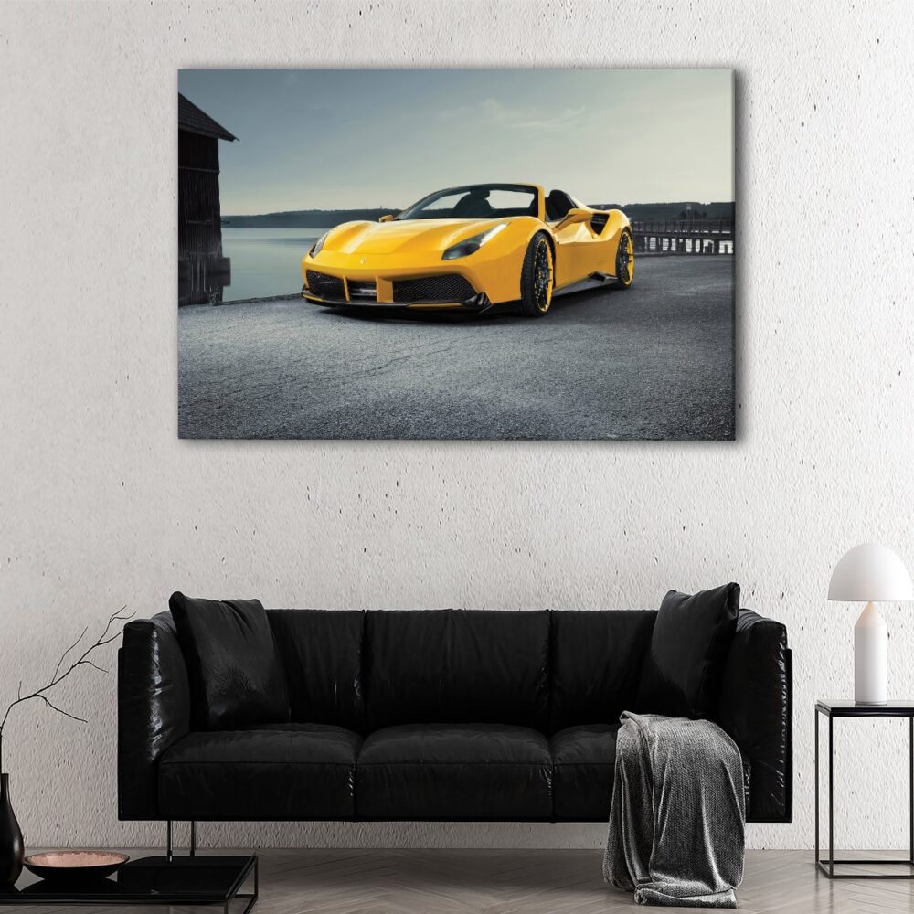 1 panel ferrari 488 gtb canvas art