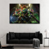 1 panel fortnite ninja turtles canvas art